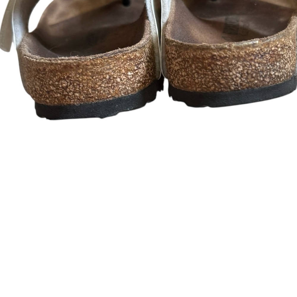 Birkenstock Gizeh White Sandals Size 38 - Picture 8 of 11
